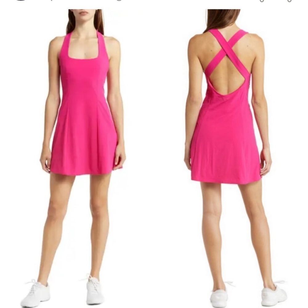 💕OUTDOOR VOICES💕 Cross Back Tennis Minidress ~ PItaya Pink XS